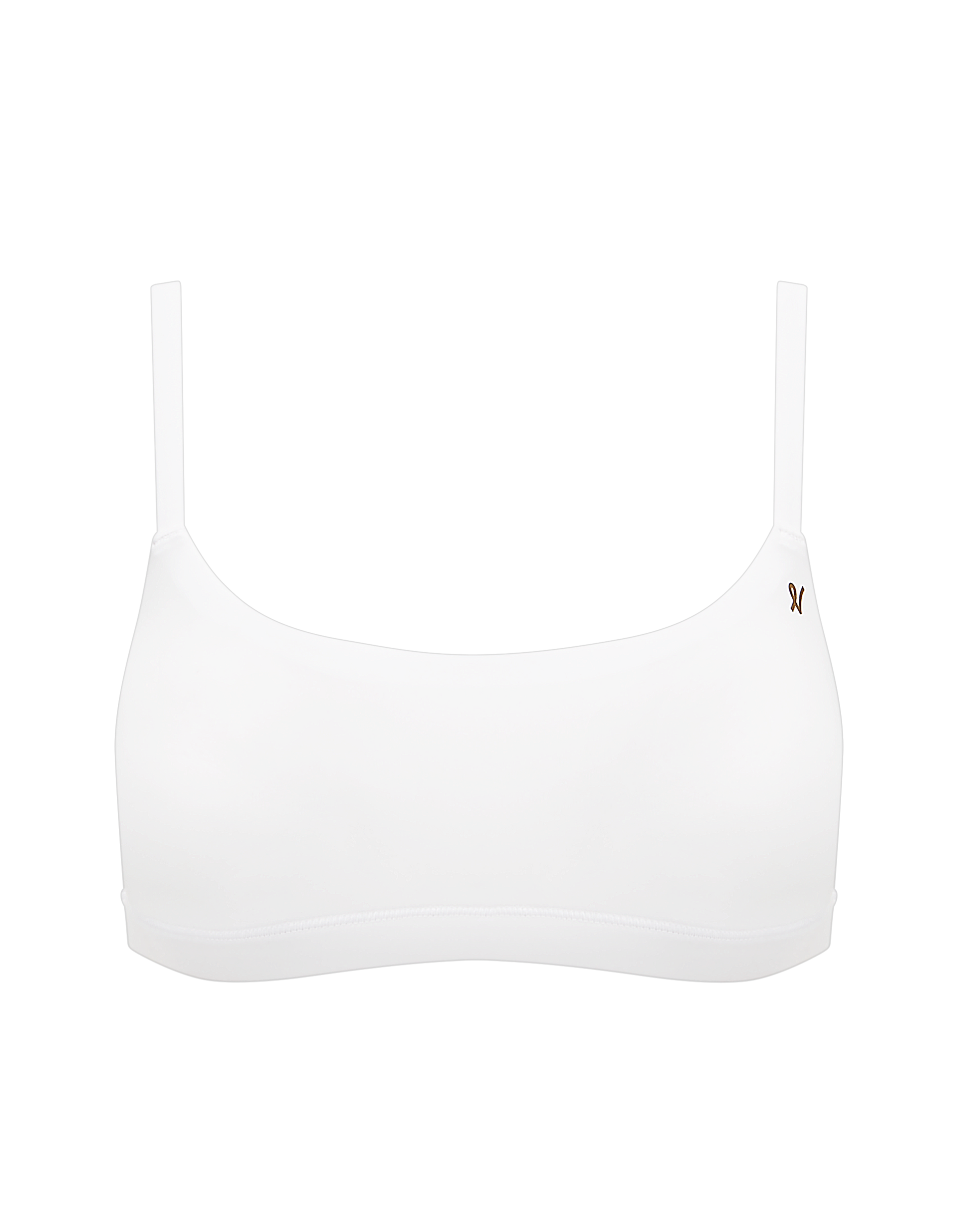 Stretch Scoop Neck Bralette Cotton