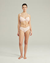 The Stretch Mid Rise Bikini Brief - Blush Pink