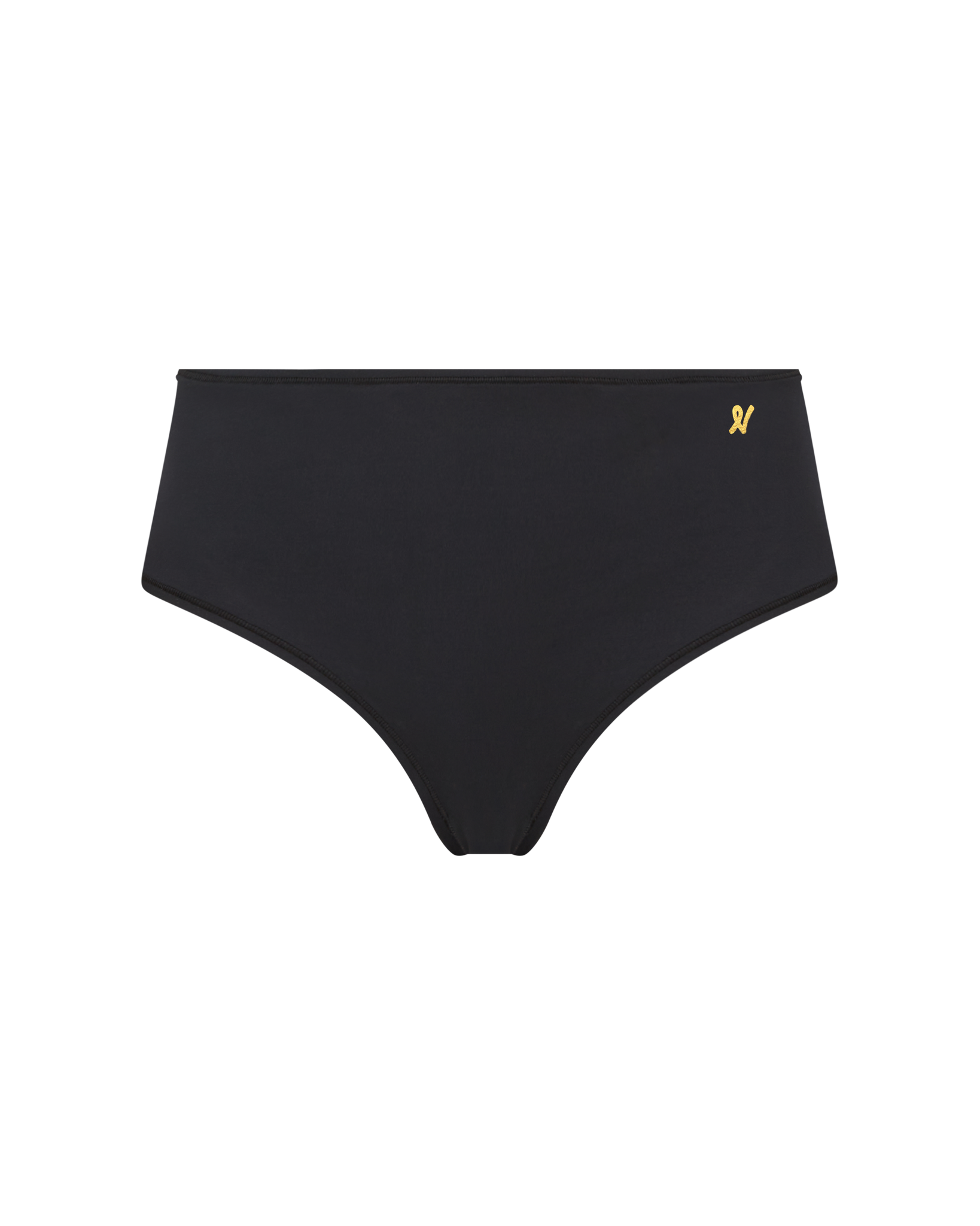 The Mid Rise Bikini Brief - Black