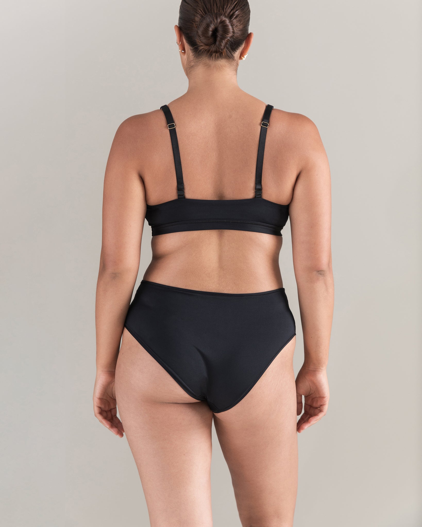 The Mid Rise Bikini Brief - Black
