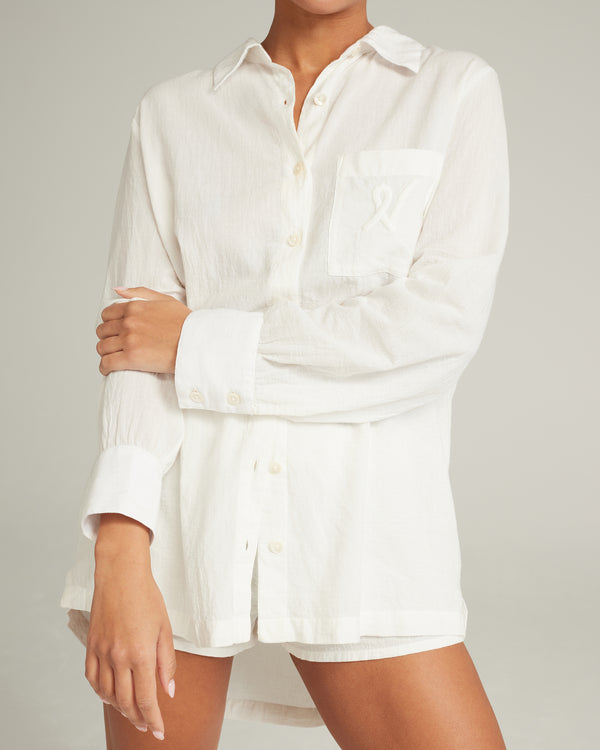 The Midi Shirt - Cotton White