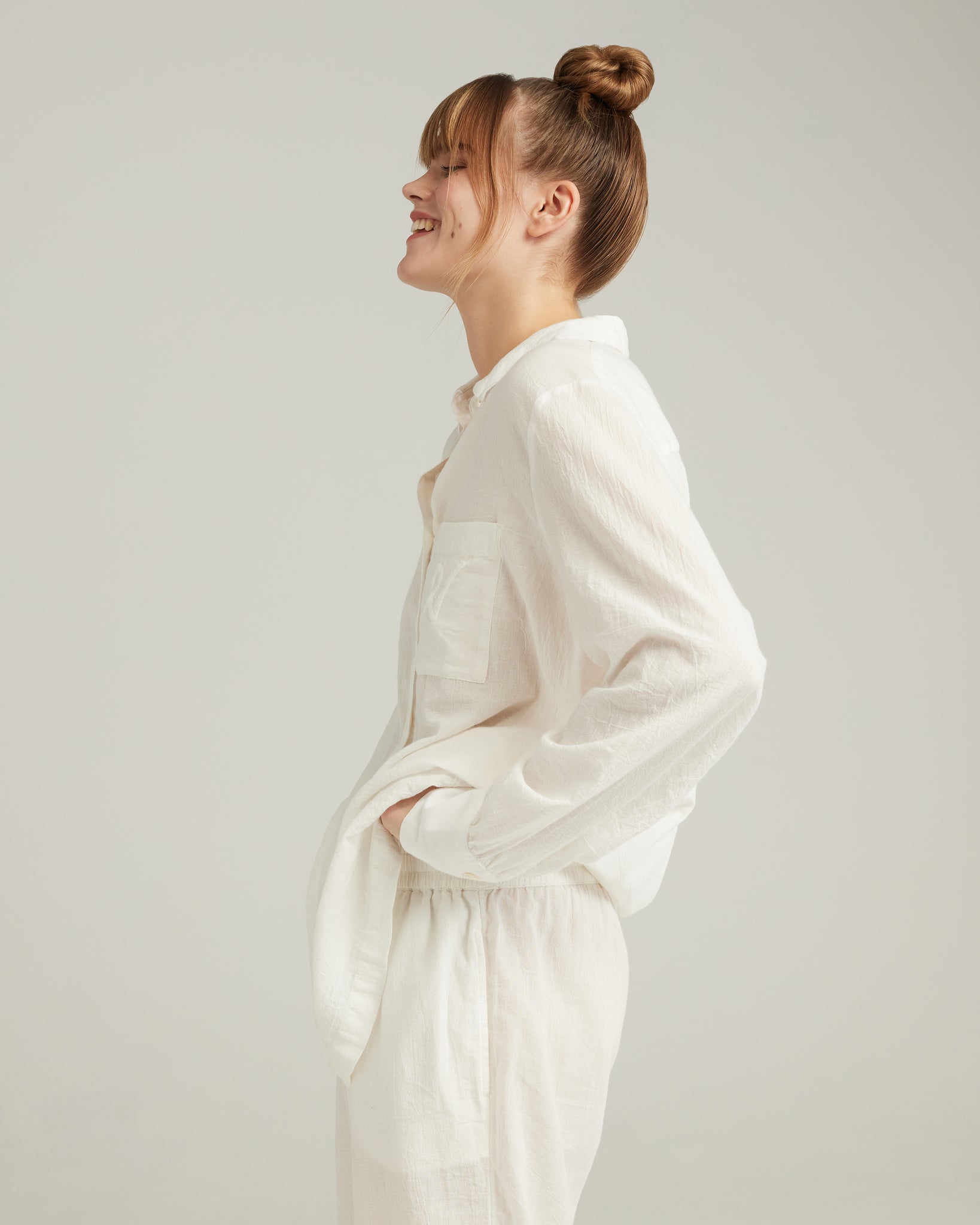 The Midi Shirt - Cotton White