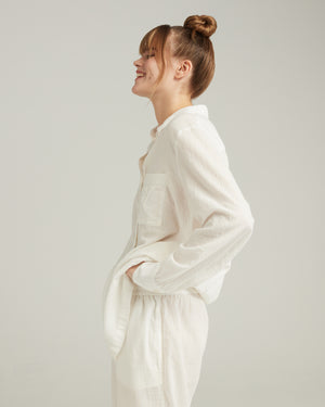 The Midi Shirt - Cotton White