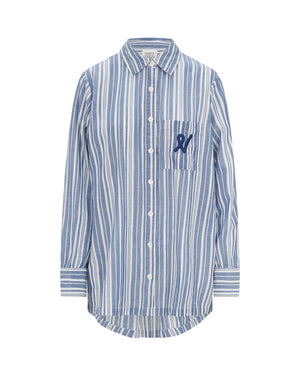 The Midi Shirt - French Navy Stripe