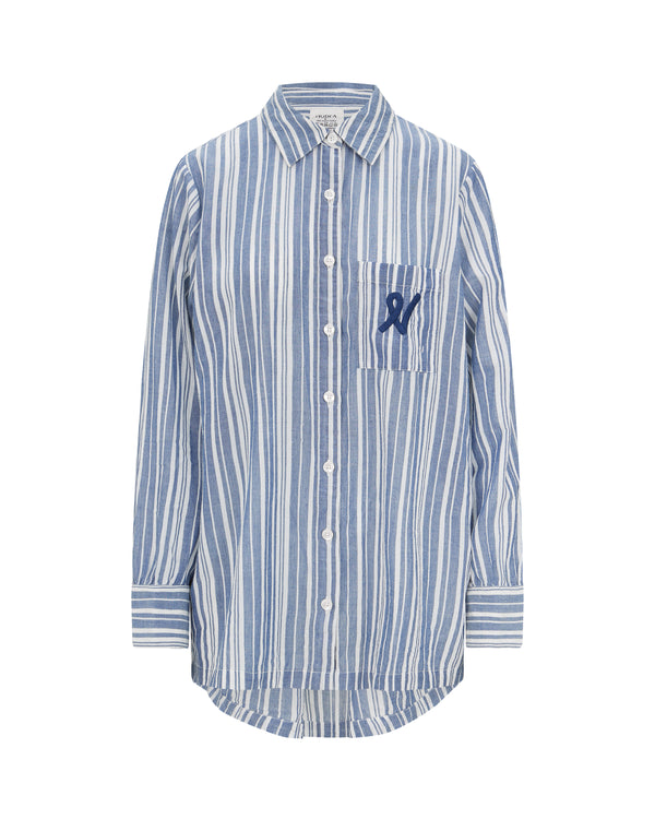 The Midi Shirt - French Navy Stripe