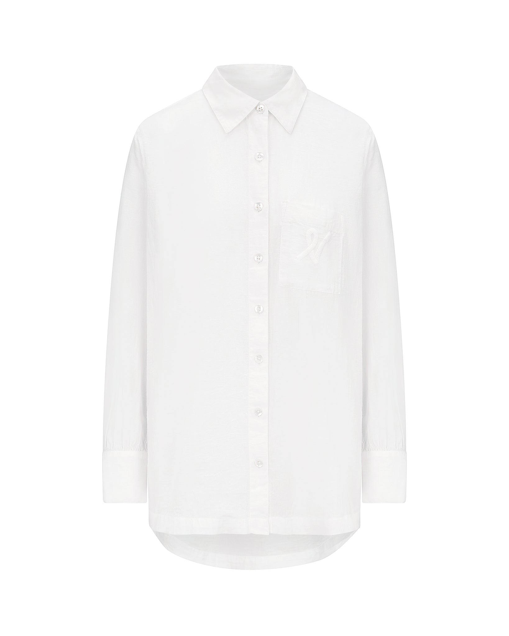 The Midi Shirt - Cotton White