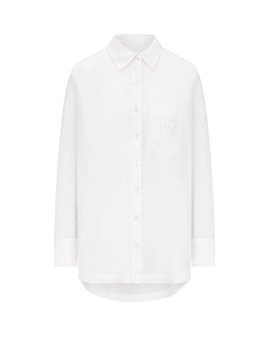 The Midi Shirt - Cotton White