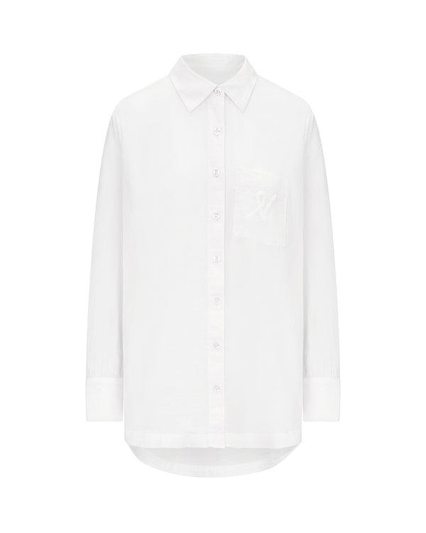 The Midi Shirt - Cotton White