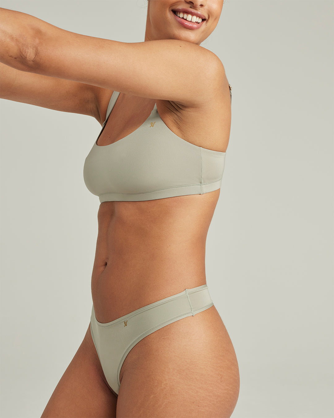 The Stretch Scoop Neck Bralette - Sage Green