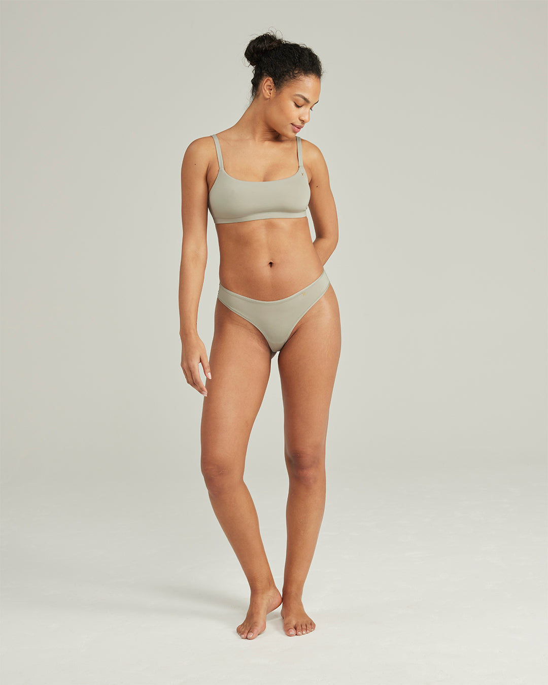 The Stretch Scoop Neck Bralette - Sage Green