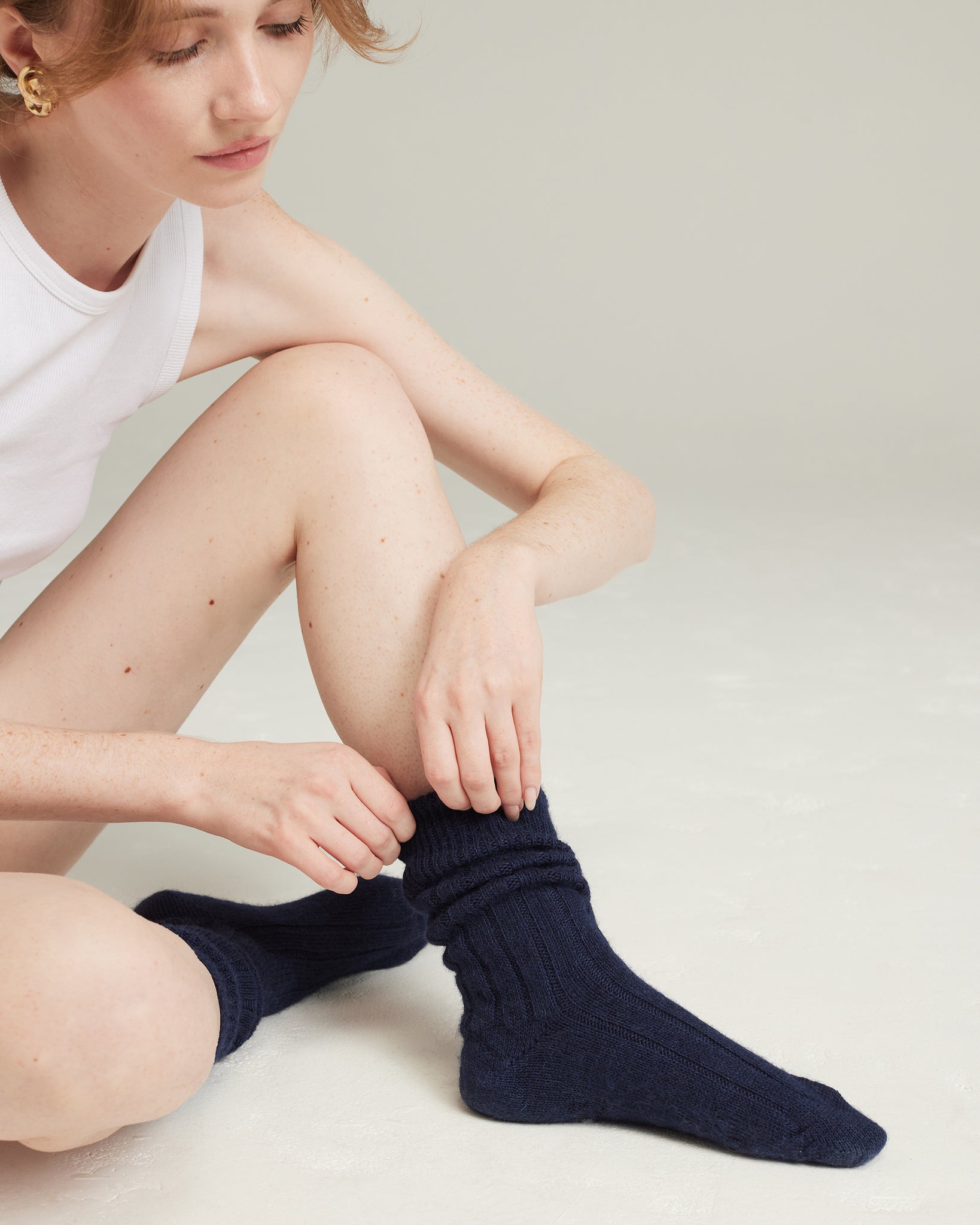 The Slouchy Socks - French Navy