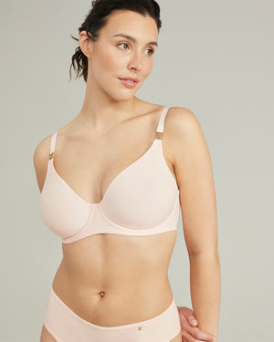 The Stretch Boss Full Cover Bra - Blush Pink