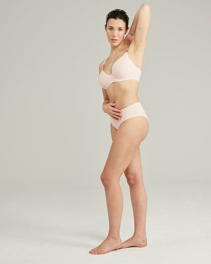 The Stretch Boss Full Cover Bra - Blush Pink