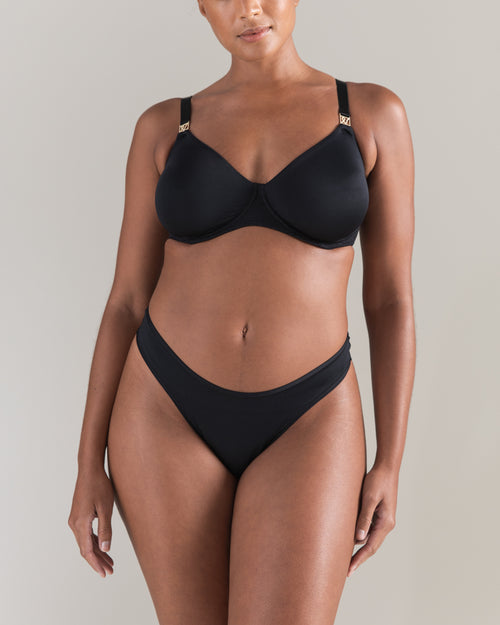 The Dipped Thong - Black